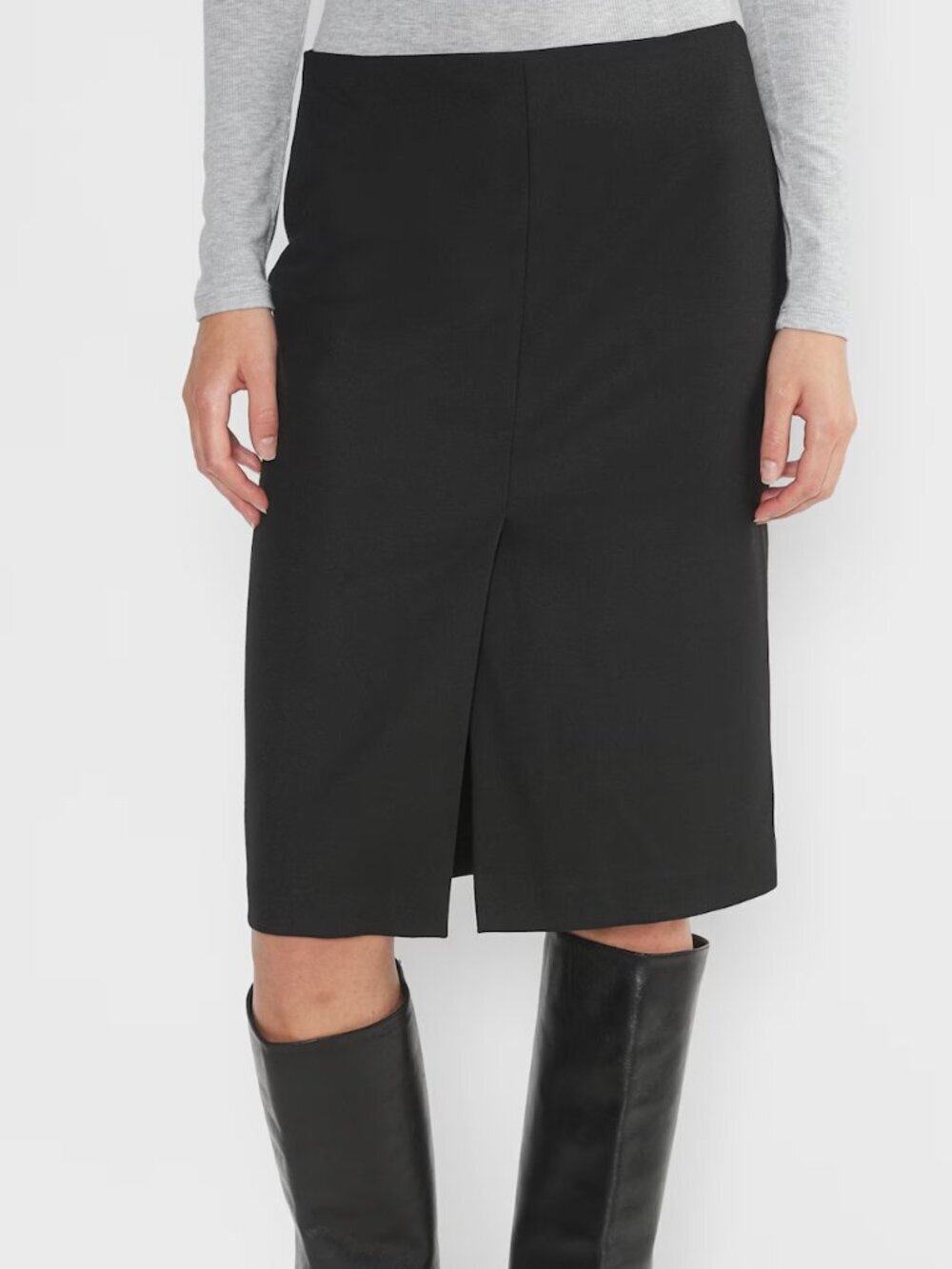 NWT Aritzia Wilfred Liason Black Pencil Skirt Sz 8